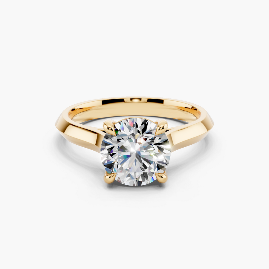 Knife Edge Engagement Ring