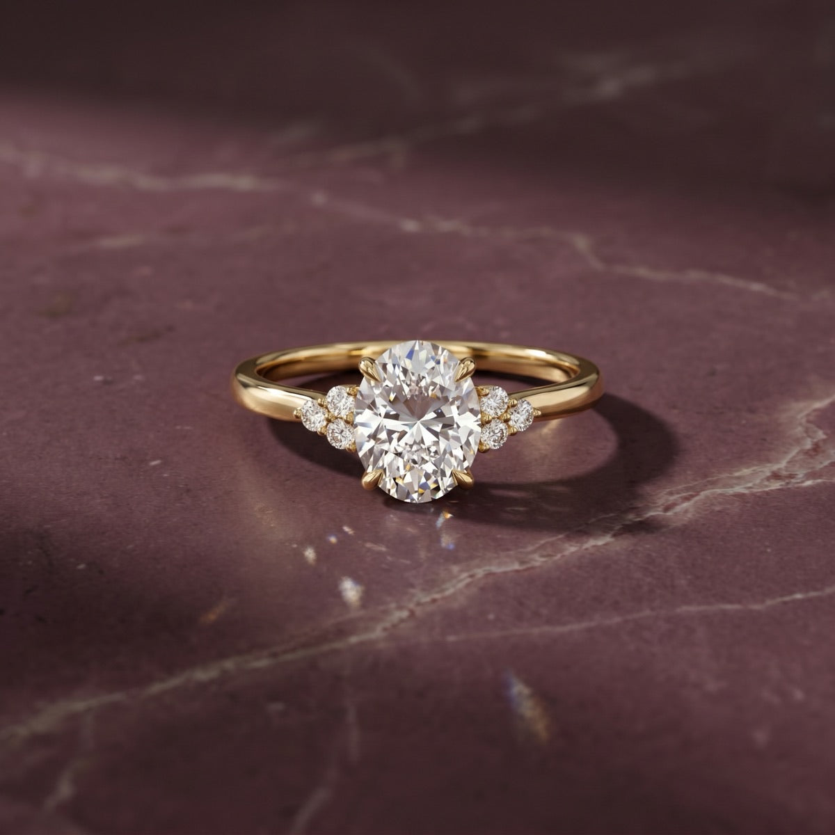 Celestia lab grown diamond engagement ring