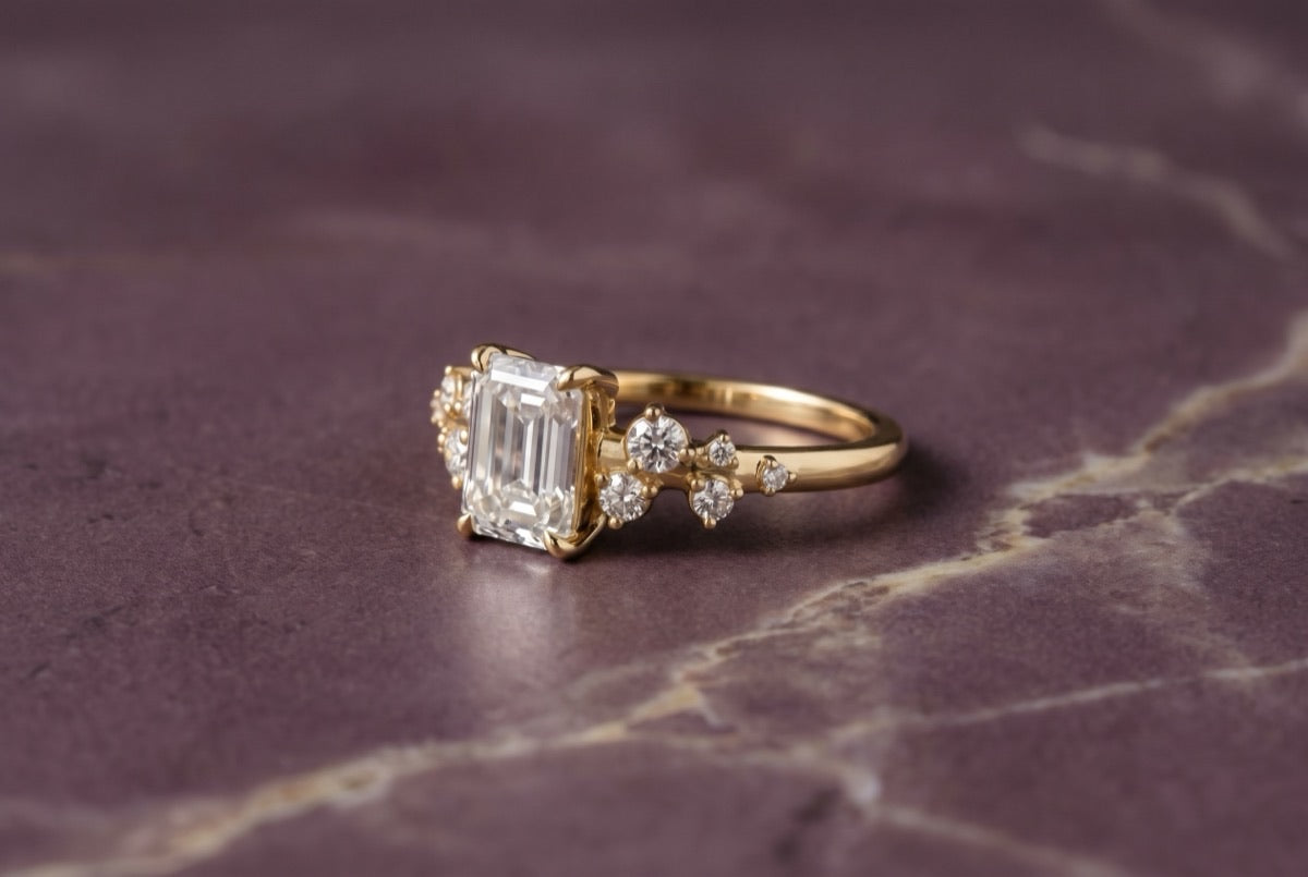 Novana lab grown diamond engagement ring