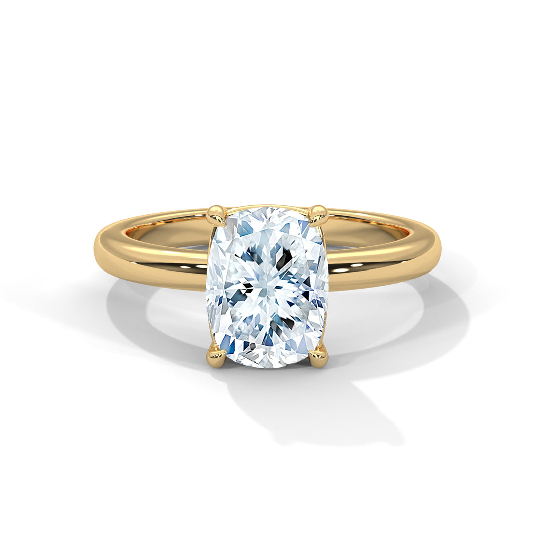 Noja Solitaire 2ct Long Cushion Lab Diamond Engagement Ring