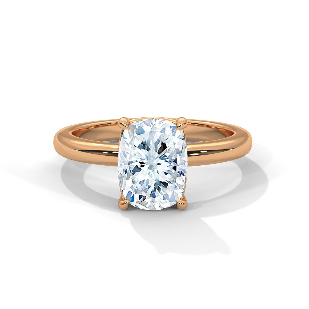 Noja Solitaire 2ct Long Cushion Lab Diamond Engagement Ring