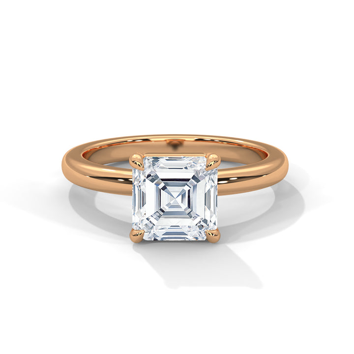 Noja Solitaire 2ct Asscher Lab Diamond Engagement Ring