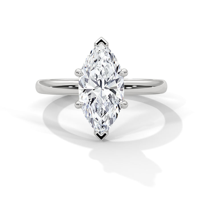 Noja Solitaire 2ct Marquise Lab Diamond Engagement Ring