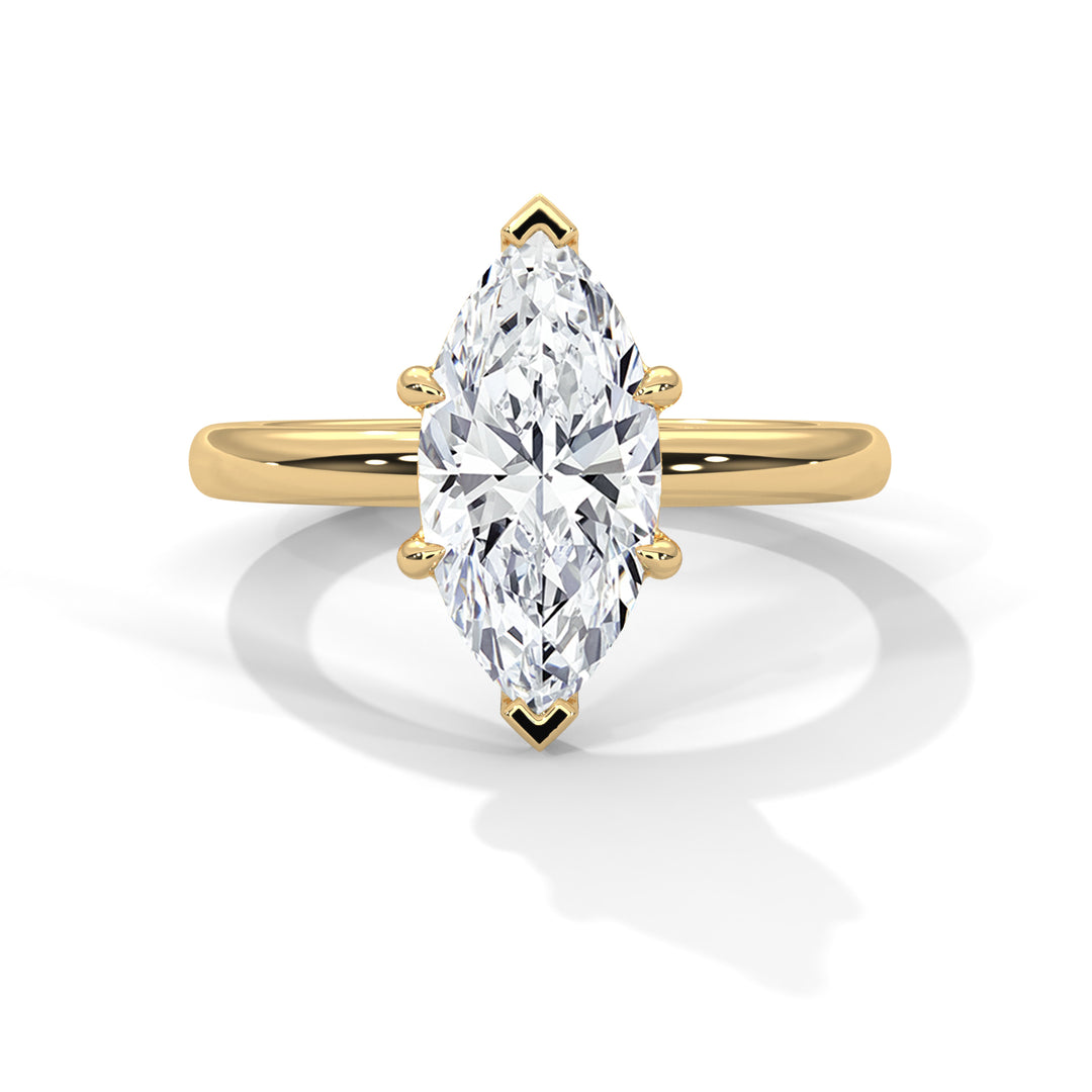 Noja Solitaire 2ct Marquise Lab Diamond Engagement Ring