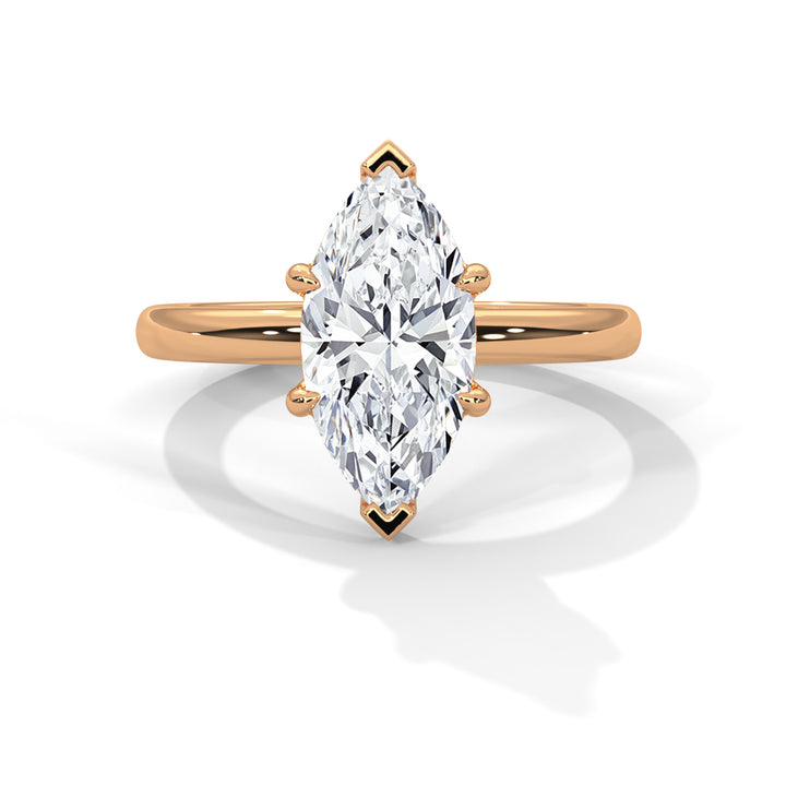 Noja Solitaire 2ct Marquise Lab Diamond Engagement Ring