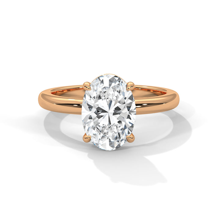 Noja Solitaire 2ct Oval Lab Diamond Engagement Ring