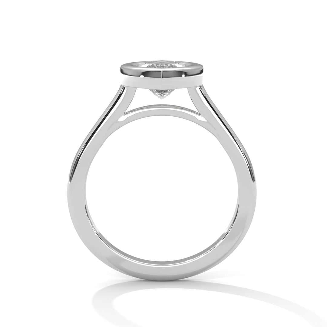 Genora Solitaire Bezel 2ct Marquise Lab Diamond Engagement Ring