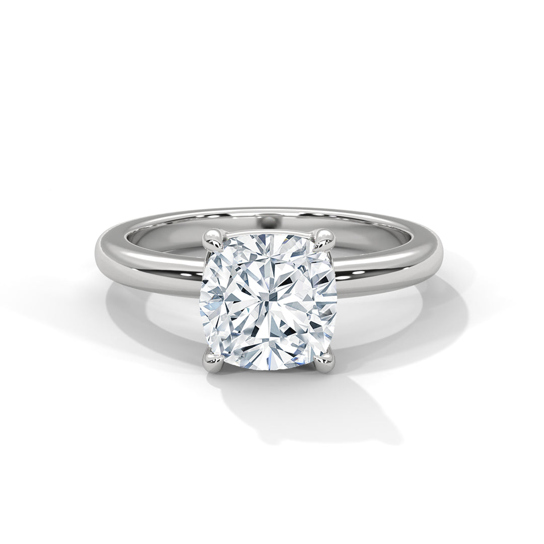 Noja Solitaire 2ct Cushion Brilliant Lab Diamond Engagement Ring