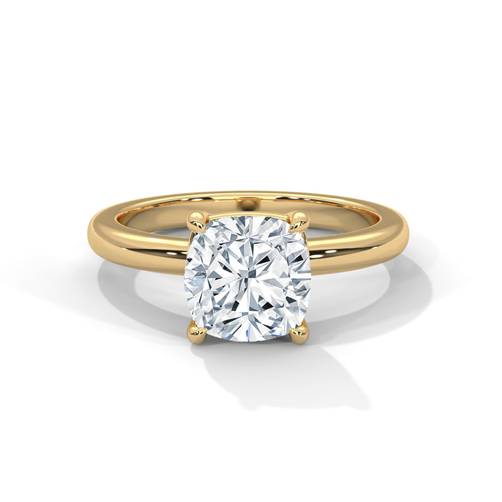 Noja Solitaire 2ct Cushion Brilliant Lab Diamond Engagement Ring