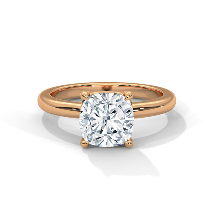 Noja Solitaire 2ct Cushion Brilliant Lab Diamond Engagement Ring