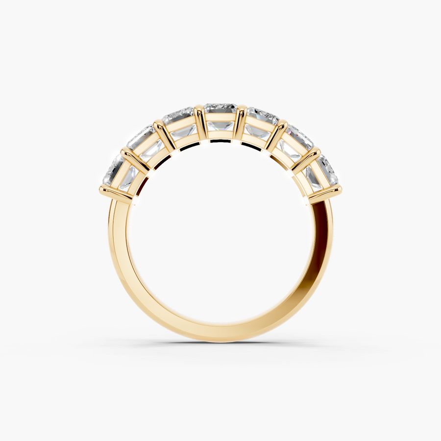 Emerald Lab Diamond Anniversary Band — alternate view — Diyona