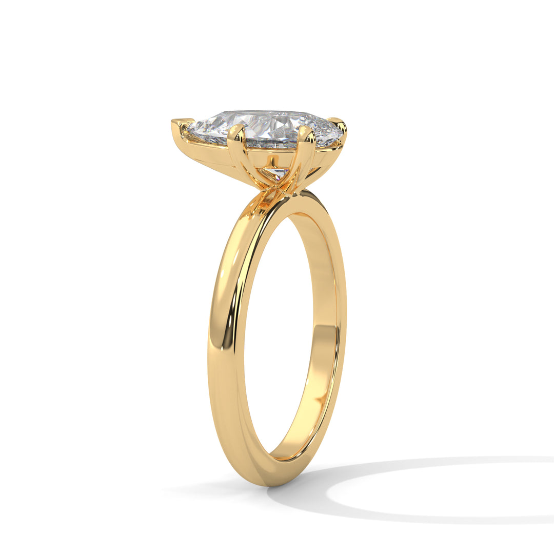 Noja Solitaire 2ct Pear Lab Diamond Engagement Ring