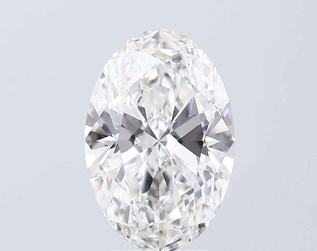 4.58ct Oval F VS2 Lab Diamond