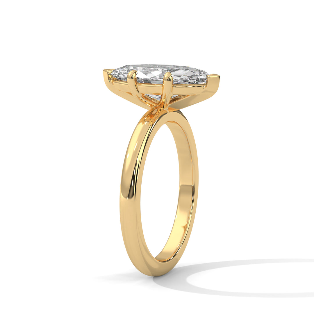 Noja Solitaire 2ct Marquise Lab Diamond Engagement Ring