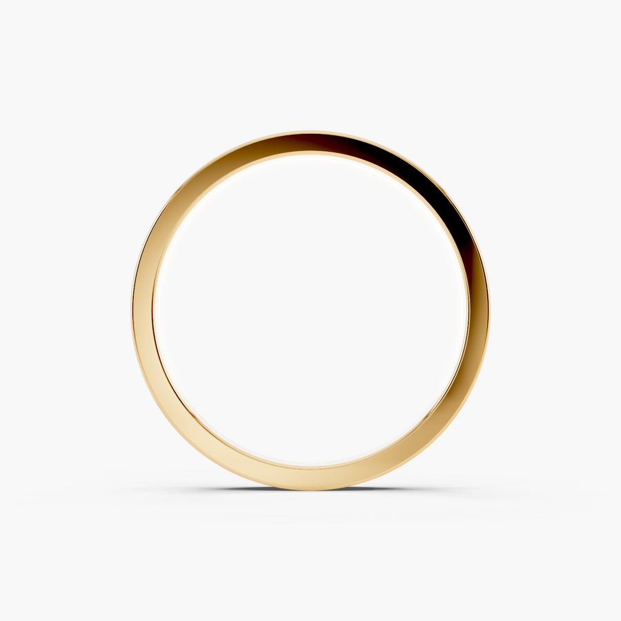 Cigar Wedding Band — alternate view — Diyona