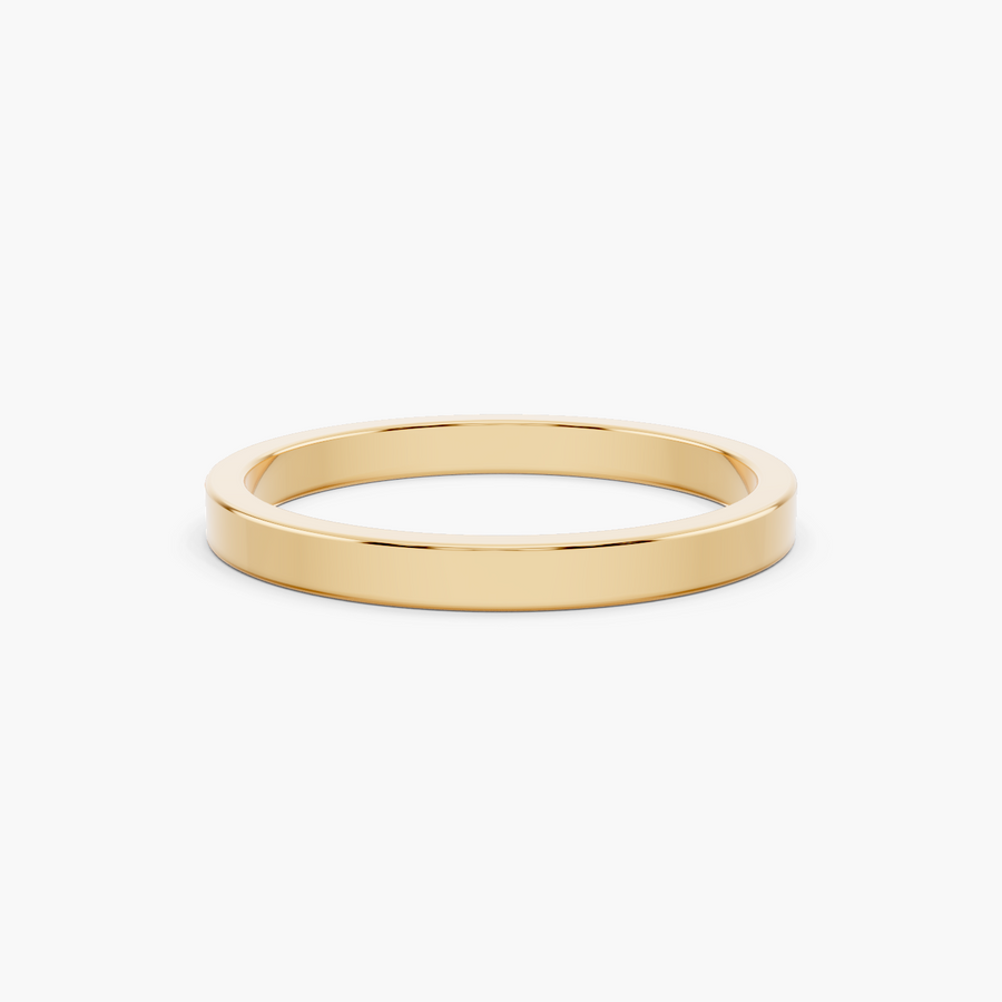 Cigar Wedding Band - Top View