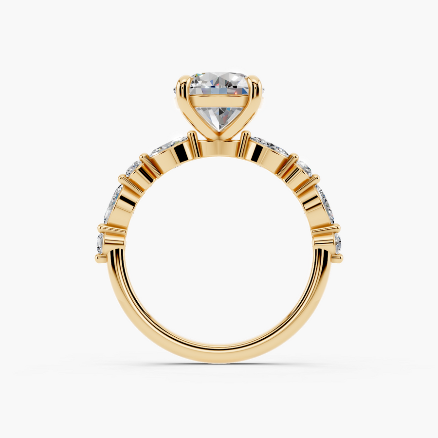 DIY-1004 Round gold Front