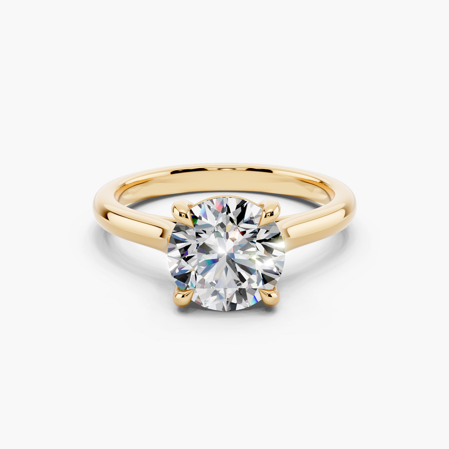 Cathedral Solitaire Engagement Ring
