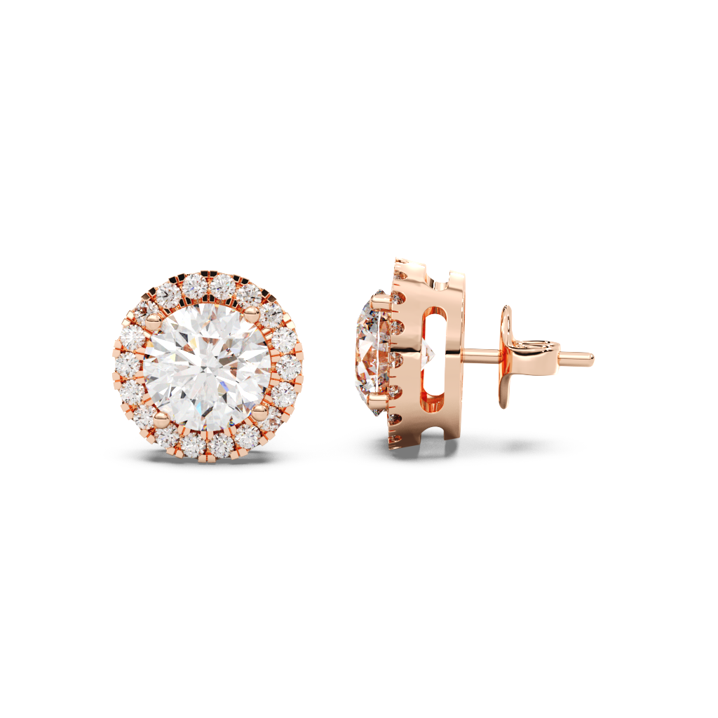 Lab Grown Diamond Pushback Stud Earrings (1 CTW D-E VS1)