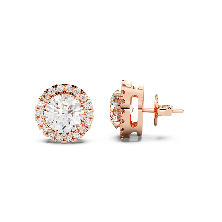 Lab Grown Diamond Pushback Stud Earrings (1 CTW D-E VS1)