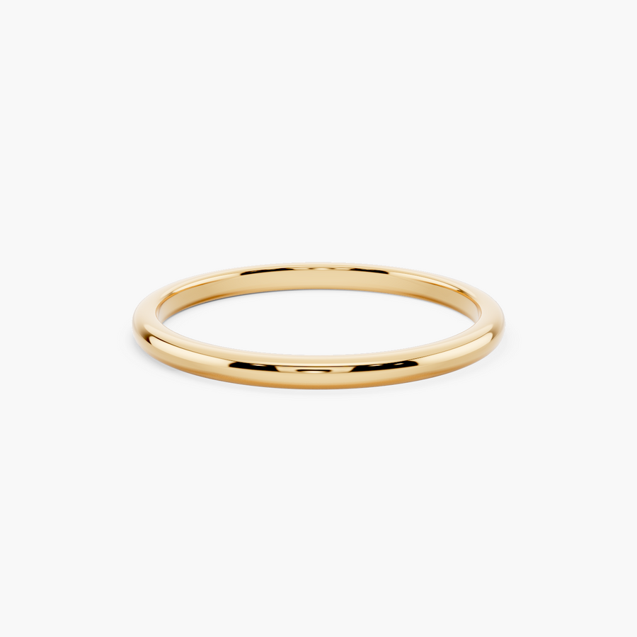 Plain Gold Band - Top View