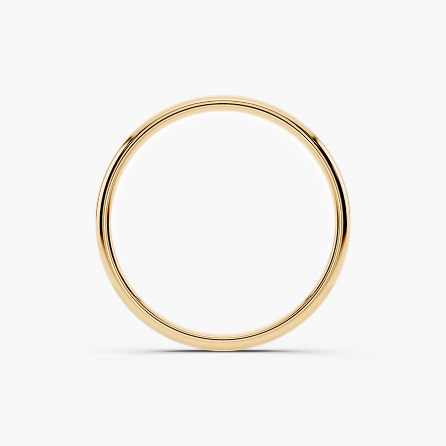 Plain Gold Wedding Band — alternate view — Diyona