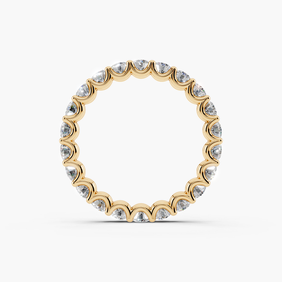Round Eternity Wedding Band — alternate view — Diyona