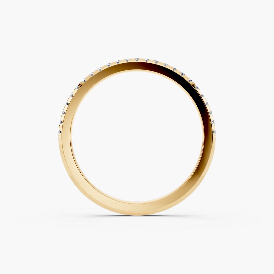 Pavé Diamond Eternity Wedding Band — alternate view — Diyona