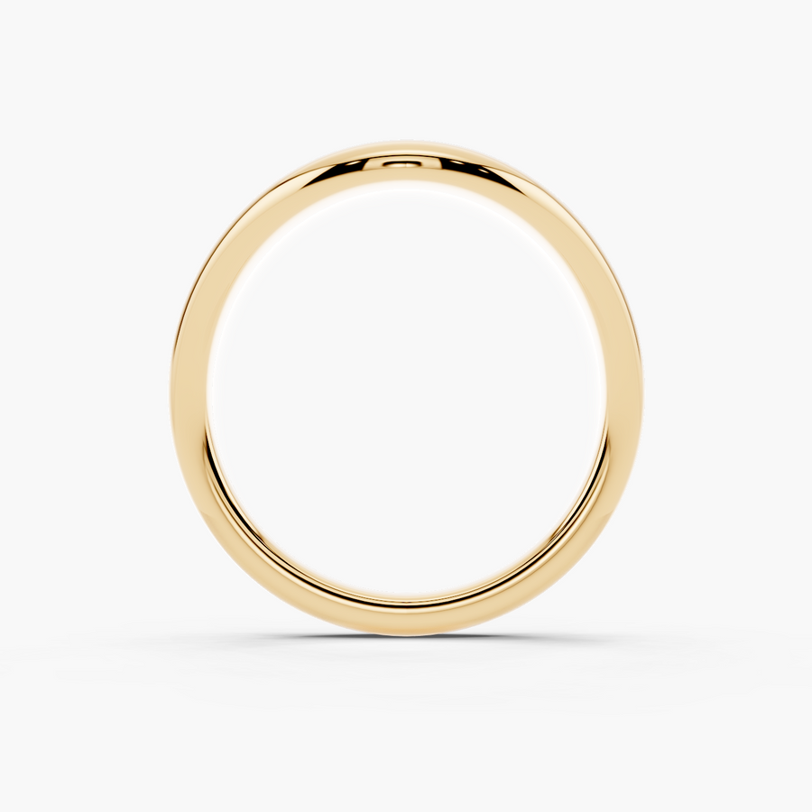 Curved Wave Wedding Band — alternate view — Diyona