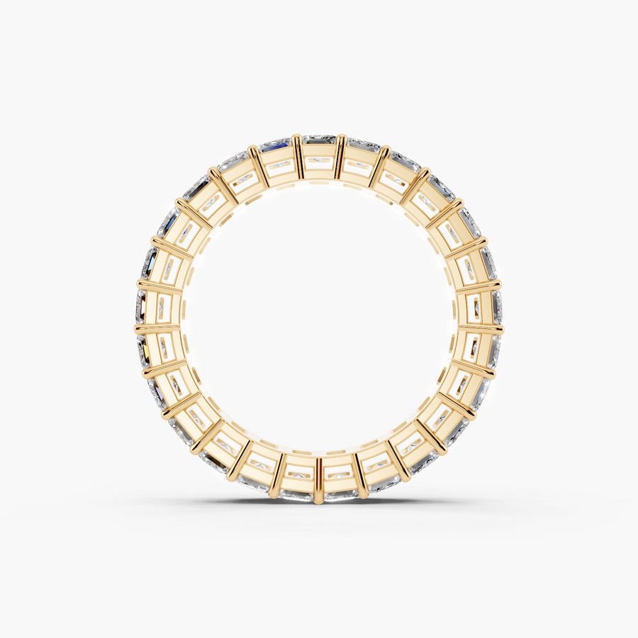 Emerald Cut Eternity Band — alternate view — Diyona