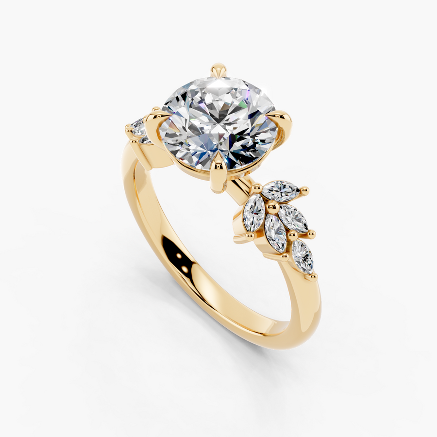 Bloom Engagement Ring — alternate view — Diyona