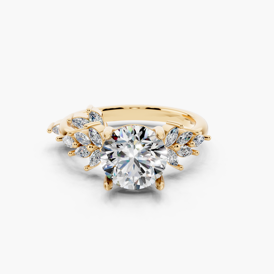Bloom Round yellow-gold