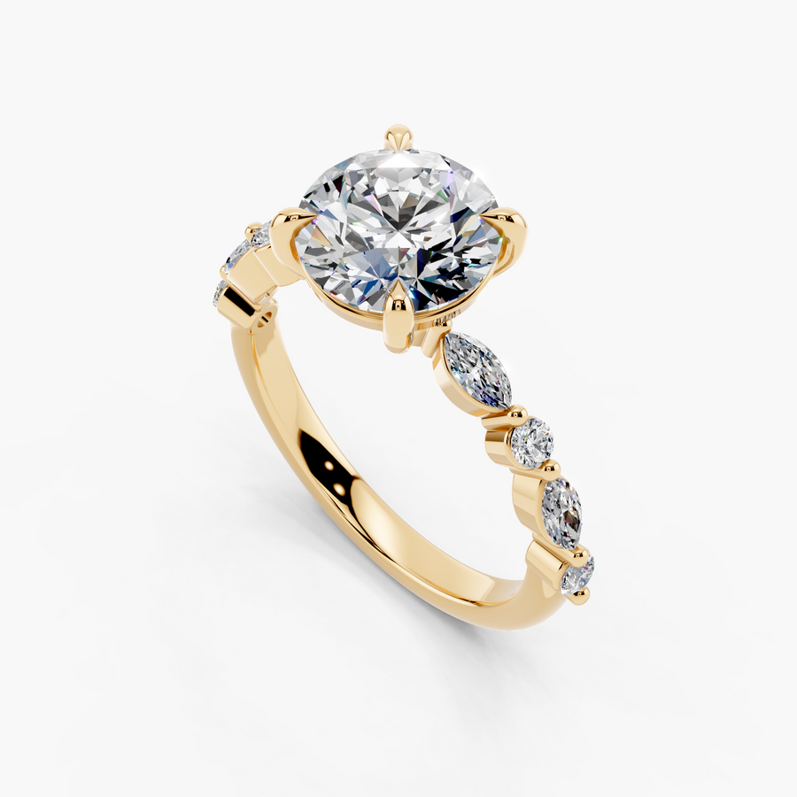 Caprice Engagement Ring — alternate view — Diyona