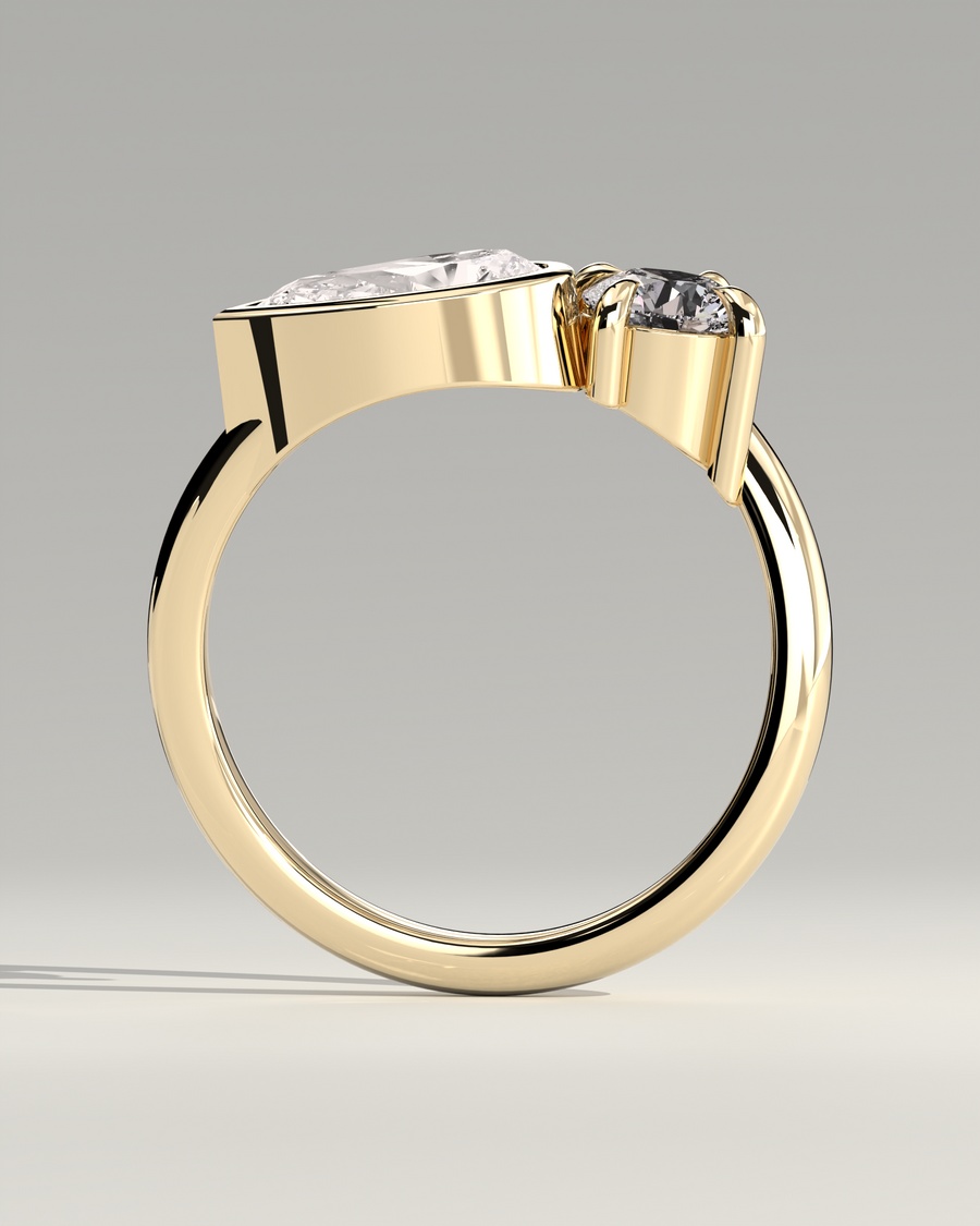 Toi et Moi Ring — alternate view — Diyona