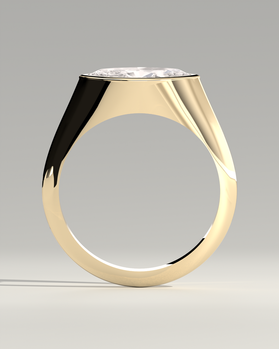 Marquise Crest Ring — alternate view — Diyona