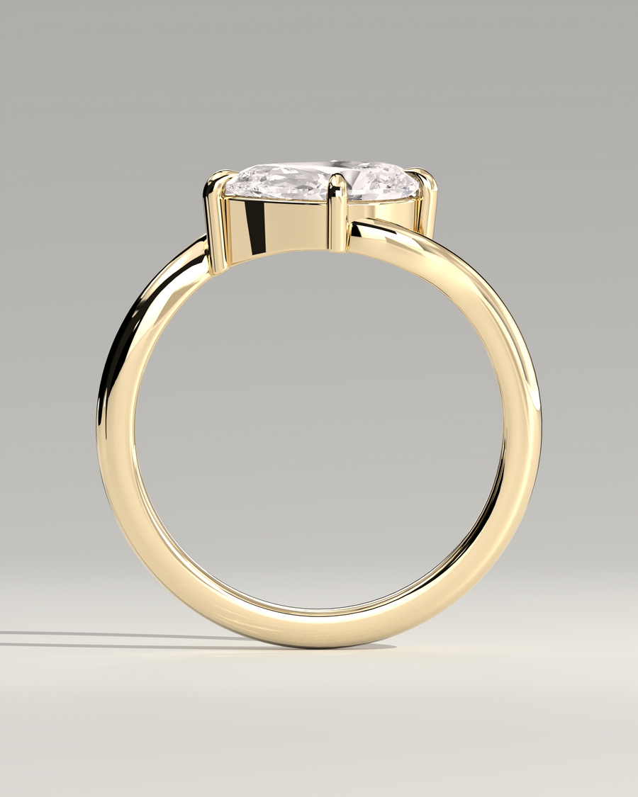 Pear Sway Ring — alternate view — Diyona