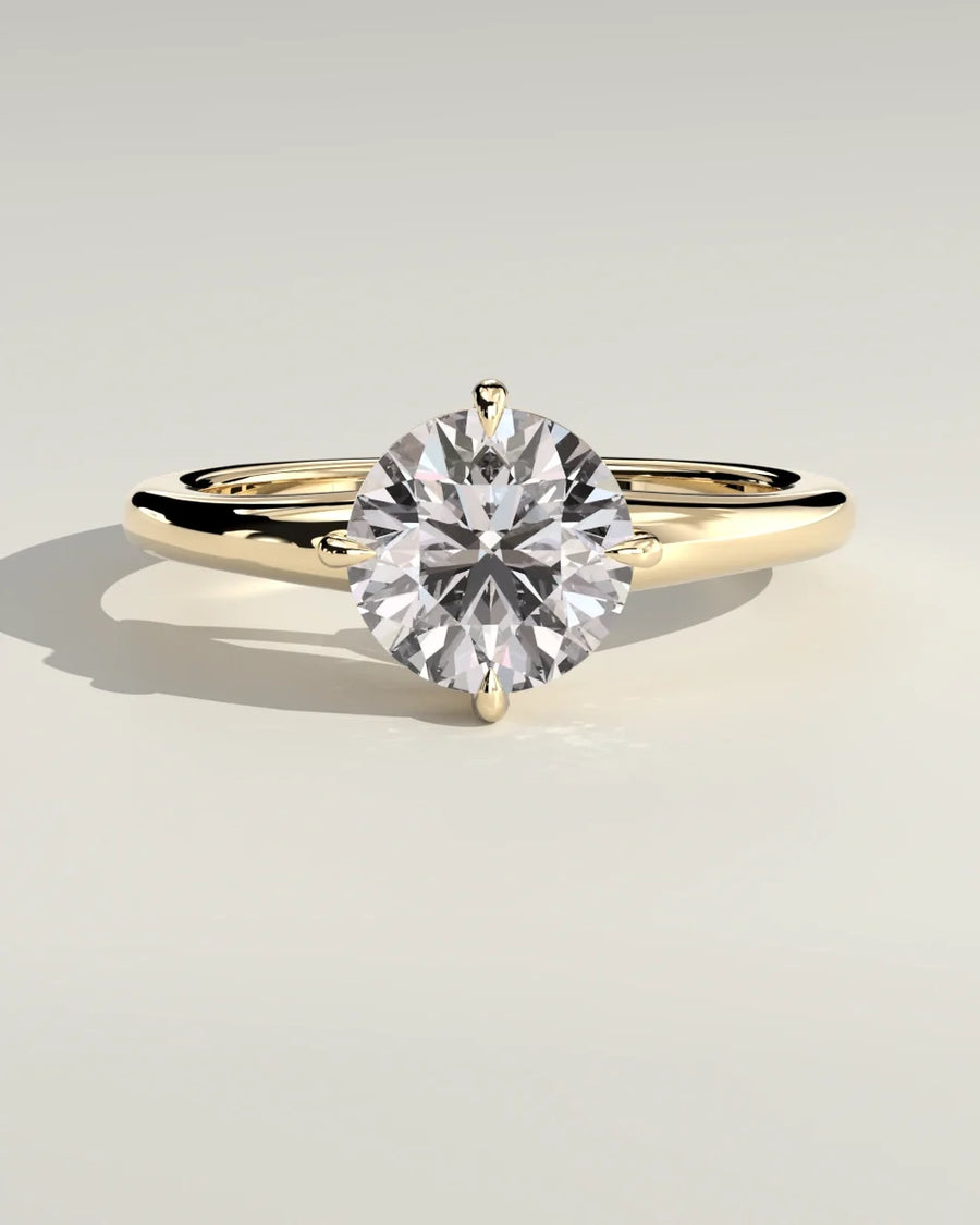 Compass Prong Engagement Ring