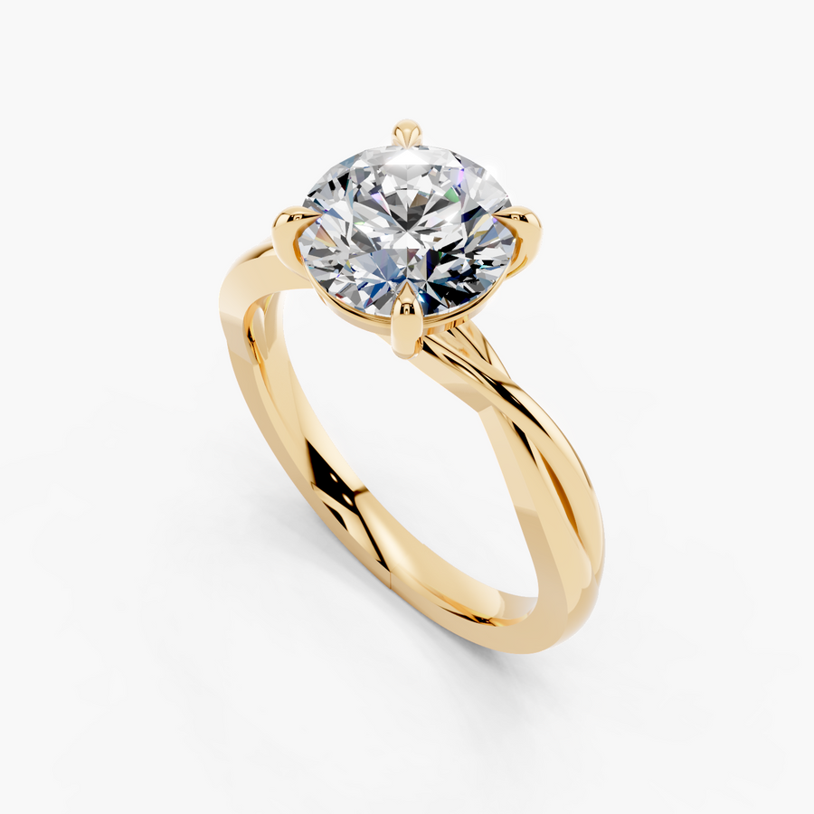 Entwine Engagement Ring — alternate view — Diyona