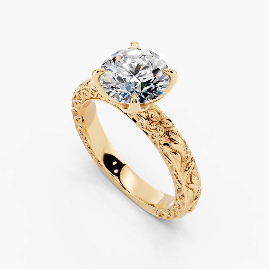 Heirloom Engagement Ring — alternate view — Diyona
