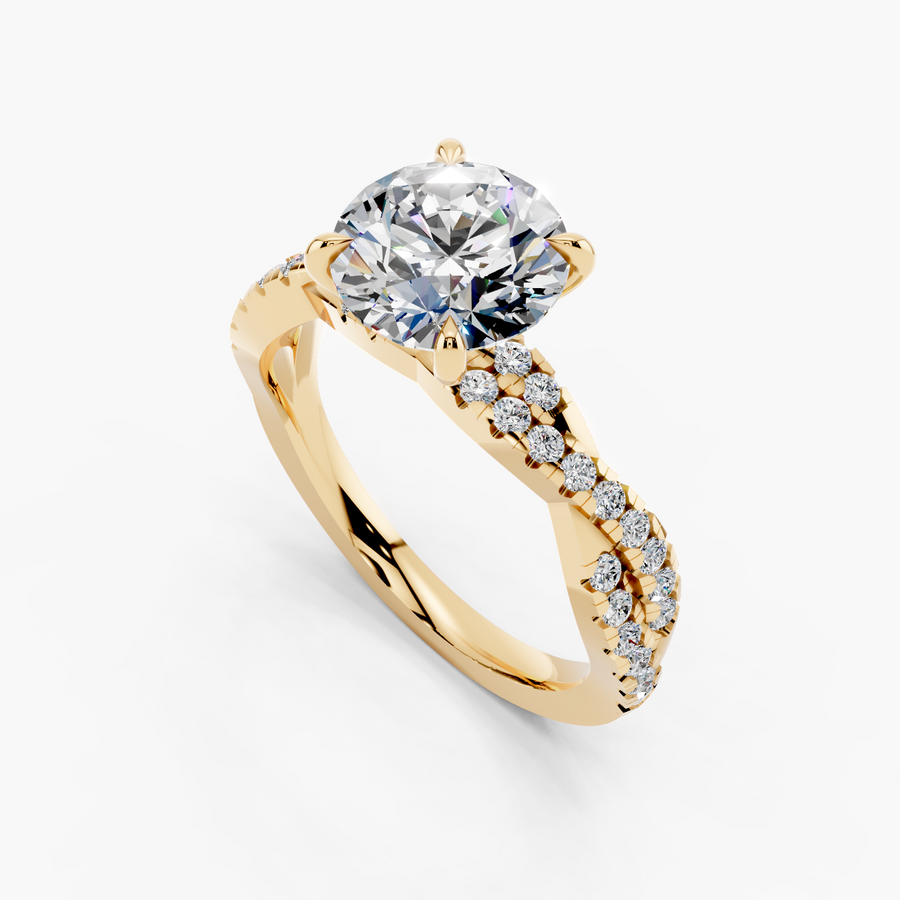 Luxora Engagement Ring — alternate view — Diyona