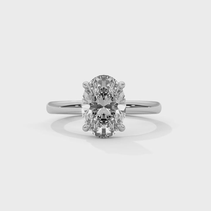 Noja Solitaire 2ct Oval Lab Diamond Engagement Ring