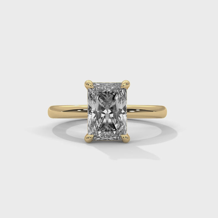 Noja Solitaire 2ct Radiant Lab Diamond Engagement Ring