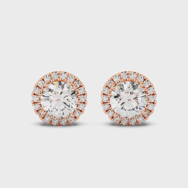 Lab Grown Diamond Pushback Stud Earrings (1 CTW D-E VS1)