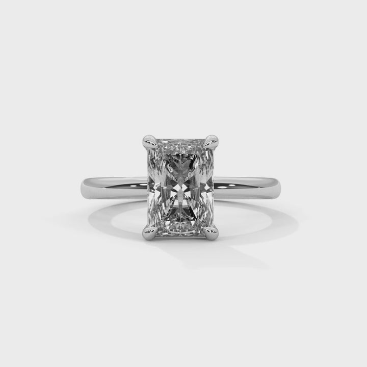 Noja Solitaire 2ct Radiant Lab Diamond Engagement Ring