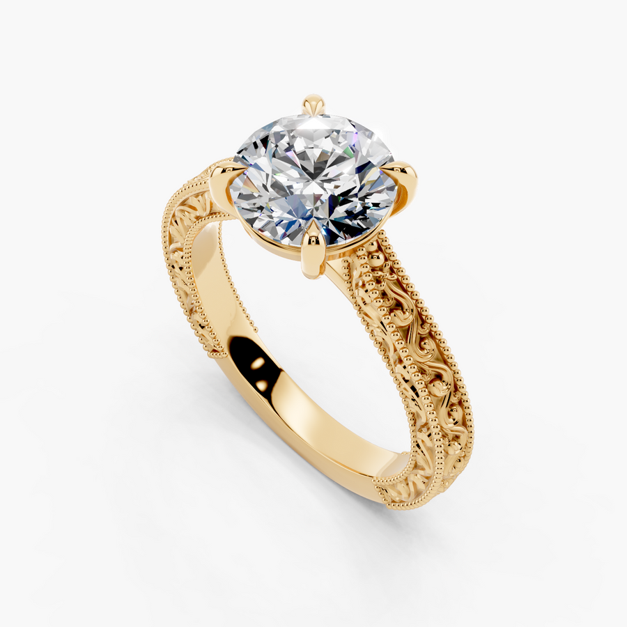 Provenance Engagement Ring — alternate view — Diyona