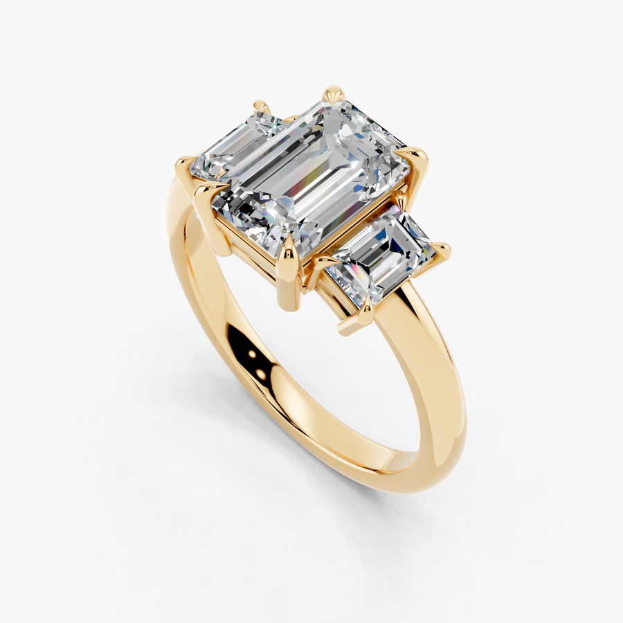 Sovereign Engagement Ring — alternate view — Diyona