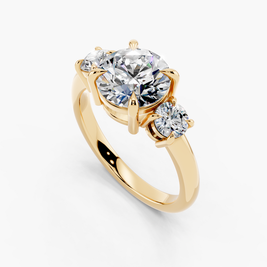 Trinova Engagement Ring — alternate view — Diyona