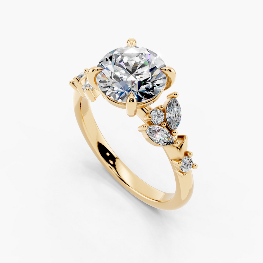 Twine Engagement Ring — alternate view — Diyona