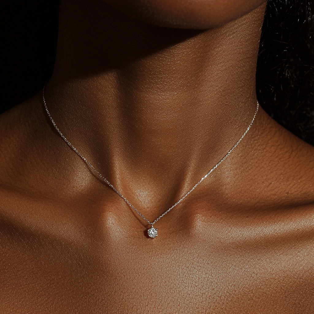 1ct Solitaire Pendant