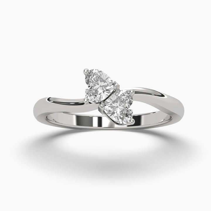 0.5ctw Heart Lab Grown Diamond Fashion Ring | 14k Gold